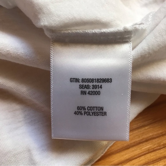 Adam Levine Black White Wing Back Design Tee, NWT, M - Picture 10 of 10